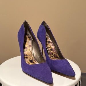 Purple Suede Women's Pumps